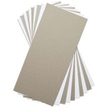 Sizzix Surfaces Mixed Media Board 6in x 13in White & Grey | Pack of 10