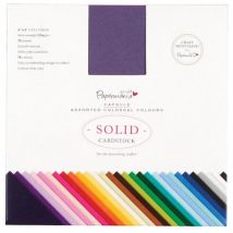 Papermania 6in x 6in Solid Premium Cardstock Colossal Capsule | 75 Sheets