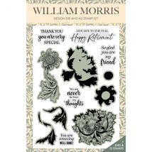 William Morris A5 Clear Stamp & Outline Die Set William Morris Design | Set of 19