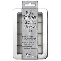 Ranger Ink Tim Holtz Distress Mini Ink Pad Storage Tin | Stores 12 Ink Pads