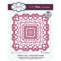 Creative Expressions Sue Wilson Die Set Loving Hearts Frame | Set of 7