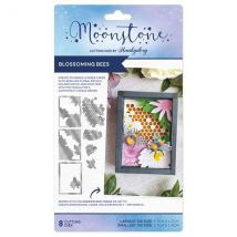 Hunkydory Moonstone Die Set Blossoming Bees Set of 8 | Shadow Boxes Bees & Birds Collection