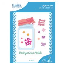 Creative Craft Products Card Creator Die Set Get In Shape Mason Jar | Set of 9