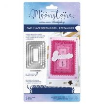 Hunkydory Nesting Die Set Moonstone Lovely Lace Rectangles | Set of 5