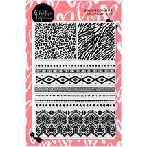 My Creative Life A5 Clear Stamp Set Wild Thing Backgrounds by Katie Skilton | Set of 10