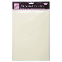 Anita's A4 Card Blanks & Envelopes Cream 240gsm | Pack of 4
