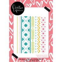 My Creative Life Border Die Set Wild Thing Tribal Embellishments by Katie Skilton | Set of 7