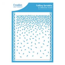 Creative Craft Products Embossing Folder Collectables Falling Sprinkles | A2