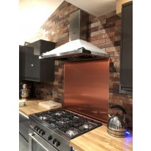 Copper Brushed Aluminium Composite Splashback - 3.0 mm - Copper - Cut to Size Dibond