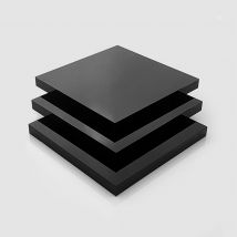 Black Perspex Acrylic Sheet (Gloss Finish) - 10.0 mm - Black