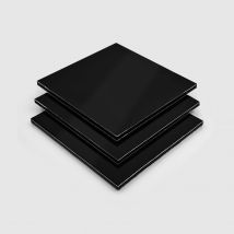 Black Dibond Aluminium Composite Panel - 3.0 mm - Cut to Size - Black - Dibond