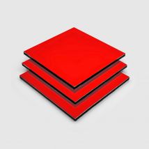 Red Dibond Aluminium Composite Panel - 3.0 mm - Cut to Size - Red - Gloss/Matte - Dibond