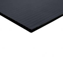 Black Correx Fluted Polypropylene Sheet 2440mm x 1220mm - 4.0 mm - Black - Standard Size