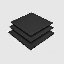 Black Foamex PVC Foam Board (Matte Finish) - 10.0 mm - Black - Cut to Size Cut Plastic Sheeting