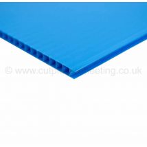 Blue Correx Fluted Polypropylene Sheet 2440mm x 1220mm - 4.0 mm - Blue - Standard Size