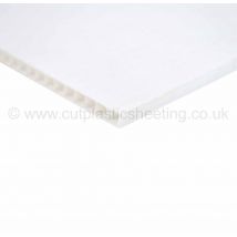 White Correx Fluted Polypropylene Sheet 2440mm x 1220mm - 4.0 mm - White - Standard Size