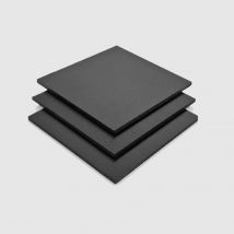 Black Trovidur EC PVC Sheet - 3.0 mm - Black - Cut to Size