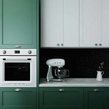 Black Perspex Sparkle Acrylic Splashback - 5.0 mm - Black - Cut to Size
