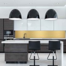 Gold Brushed Aluminium Composite Splashback - 3.0 mm - Gold - Cut to Size Dibond