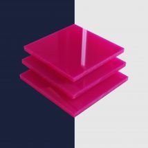 100% Recycled Fuchsia Greencast Acrylic Sheet (Gloss Finish) - 3.0 mm - Fuchsia - Cut to Size