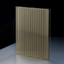 10mm Light Bronze Twinwall Sheets Cut To Size - 10.0 mm - Cut To Size Twin Wall