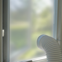 Frosted Made To Measure Air Conditioning Window Panel - 3.0 mm - Clear Frosted - Cut to Size Cut Plastic Sheeting