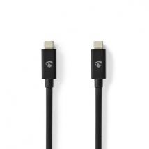 Nedis Câble USB-C 4.0 Mâle/Mâle 240W/8K60Hz - 2m Noir