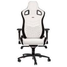 NobleChairs EPIC Series - Blanc/Noir/Cuir/4D