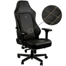 NobleChairs HERO - Noir/Or/Simili Cuir/4D
