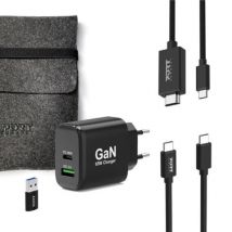 Port Kit chargeur GaN 65W 4 en 1