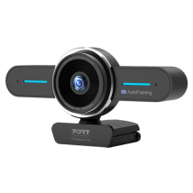 Port Mini caméra de conférence 4K Stéréo/Noir