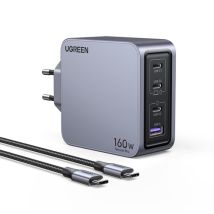 UGREEN Chargeur secteur 160W 4 ports + Câble USB-C - 1,5m