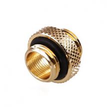 CONSTRUCTEUR Fitting Mâle/Mâle droit or - 14mm