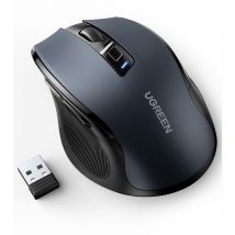 UGREEN MU006 Ergonomic - Ss fil/Bluetooth/USB/2.4GHz/Noir