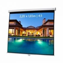 Kimex International Ecran de projection manuel - 2,20 x 1,65m