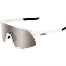 100&#37; S3 Sunglasses Matt White/hiper Silver Mirror Lens