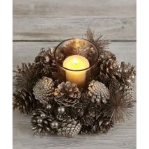 Damart Gold Cone Candle holder