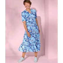 Damart Elasticated Waist Tiered Print Dress