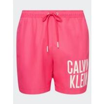 Calvin Klein Underwear Men's Intense Power Medium Drawstring Swim Shorts in Pink Flash