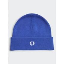 Fred Perry Unisex Merino Wool Beanie in French Navy