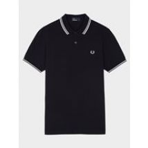 Fred Perry Men's Twin Tipped Fred Perry Shirt in Navy / White