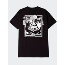 Obey Men's Torn Icon Face Classic T-Shirt in Black