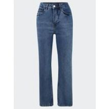 Denim Project Women's Recycled Wide Jeans In Medium Blue Stone Wash
