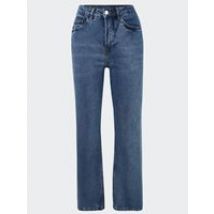 Denim Project Women's Recycled Wide Jeans in Dark Blue Stone Wash