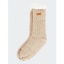 Barbour Women's Cable Knit Lounge Sock in Oatmeal