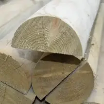 3.66m x 75mm Half Round Rail