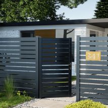 Kit portillon aluminium - OLINDA 100mm + 30mm H-183cm - Aluminium