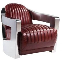Aviator Luxury Vintage Retro Distressed Real Leather Armchair