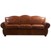 Burford Vintage Distressed Leather Settee Sofa