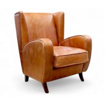Thomas Vintage Tan Distressed Leather Armchair